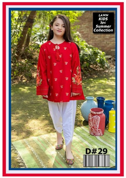 Maira B – Kids 3-Piece Embroidered Lawn Collection