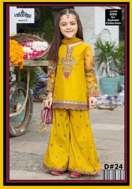 Maira B – Kids 3-Piece Embroidered Lawn Collection