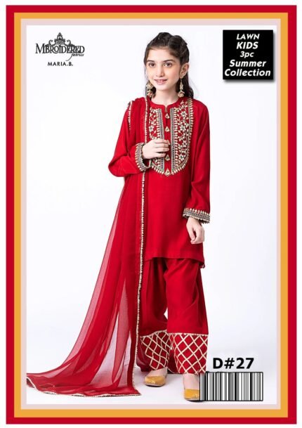 Maira B – Kids 3-Piece Embroidered Lawn Collection