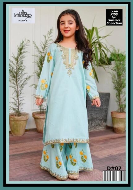 Maira B – Kids 3-Piece Embroidered Lawn Collection