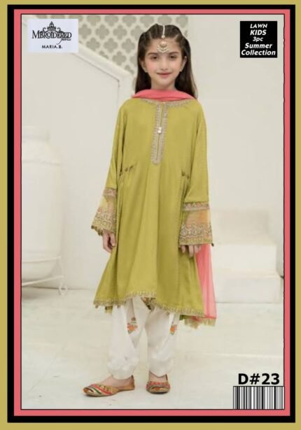 Maira B – Kids 3-Piece Embroidered Lawn Collection