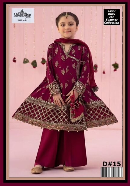 Maira B – Kids 3-Piece Embroidered Lawn Collection