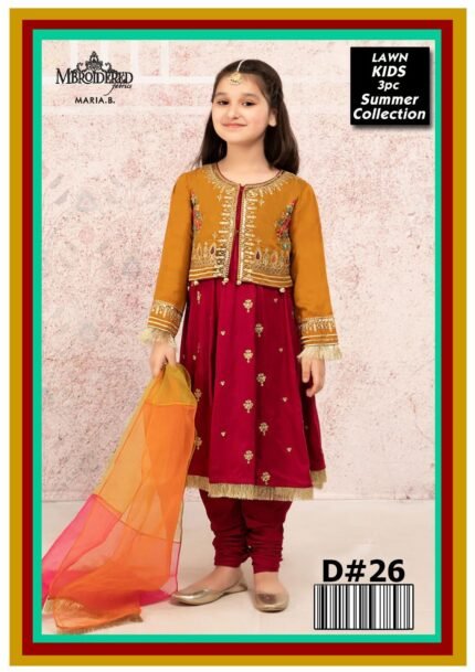 Maira B – Kids 3-Piece Embroidered Lawn Collection