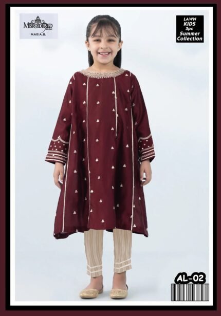 Maira B – Kids 3-Piece Embroidered Lawn Collection