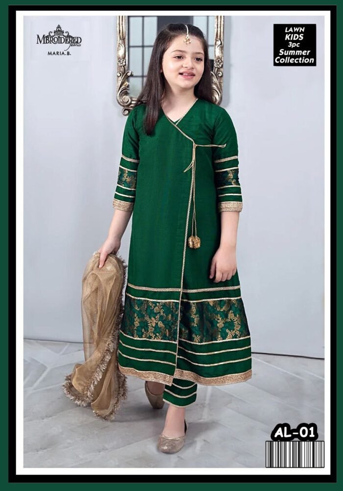 Maira B – Kids 3-Piece Embroidered Lawn Collection