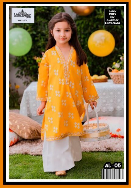 Maira B – Kids 3-Piece Embroidered Lawn Collection