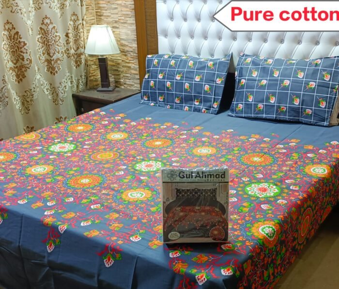 Super VIP King Size Bedsheet Set – 100% Pure Cotton Gift Pack