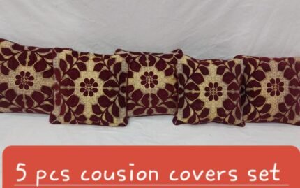 5 PCS Velvet Cushion Cover Set – Premium Quality