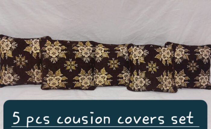 5 PCS Velvet Cushion Cover Set – Premium Quality