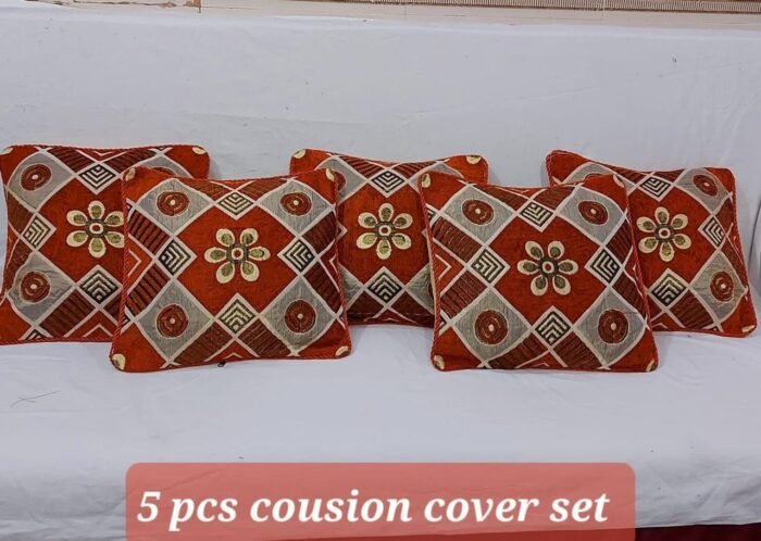 5 PCS Velvet Cushion Cover Set – Premium Quality