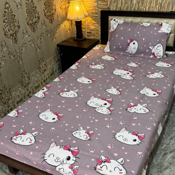 4-Piece Export Quality Printed Cotton Bedsheets