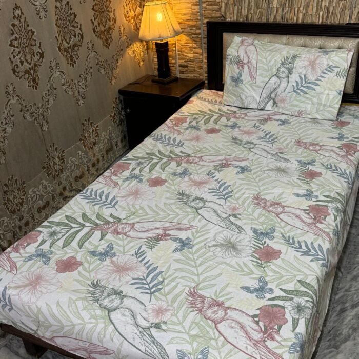 4-Piece Export Quality Printed Cotton Bedsheets