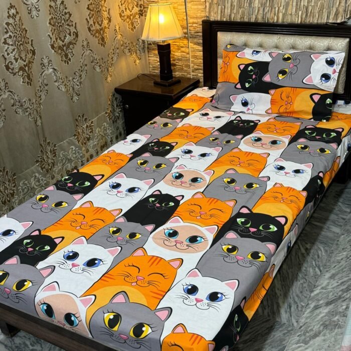 4-Piece Export Quality Printed Cotton Bedsheets