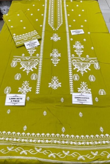 Premium Lawn 90.70 – 2PC Embroidered Suit at Best Price!