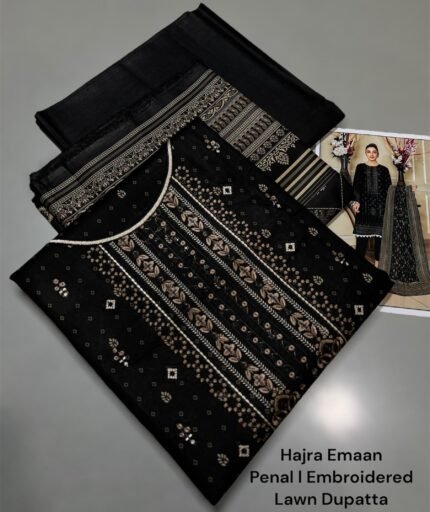 Lawn Dupatta Collection 2025 by HAJRA EMAAN